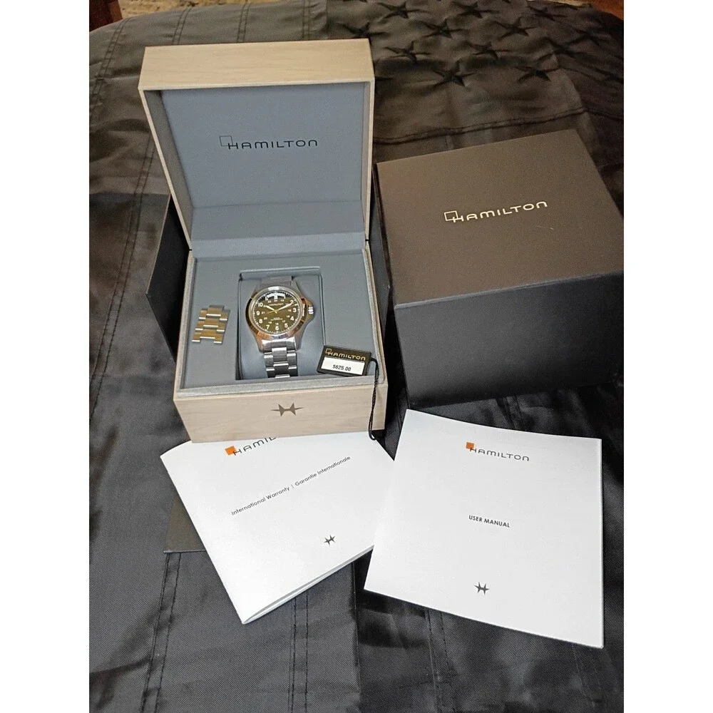 Hamilton Khaki King Automatic Watch Stainless Steel Men's with Box & Papers